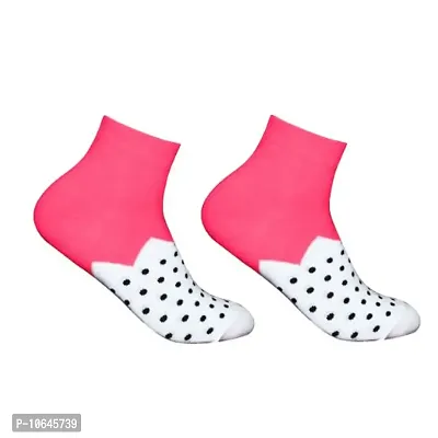 New Arrival Winter Collection Cotton Self Design Ankle Length Womens Socks (Pack Of 05)-thumb4