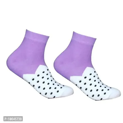 New Arrival Winter Collection Cotton Self Design Ankle Length Womens Socks (Pack Of 05)-thumb5