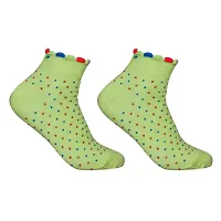 Attractive New Design Multicolor Cotton Self Design Ankle Length Womens Socks (Pack Of 05)-thumb2