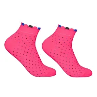 Attractive New Design Multicolor Cotton Self Design Ankle Length Womens Socks (Pack Of 05)-thumb3