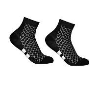 Attractive New Design Multicolor Cotton Self Design Ankle Length Womens Socks (Pack Of 05)-thumb1