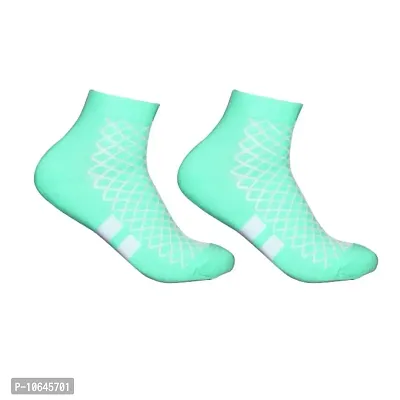 Attractive New Design Multicolor Cotton Self Design Ankle Length Womens Socks (Pack Of 05)-thumb4