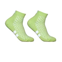 Attractive New Design Multicolor Cotton Self Design Ankle Length Womens Socks (Pack Of 05)-thumb3