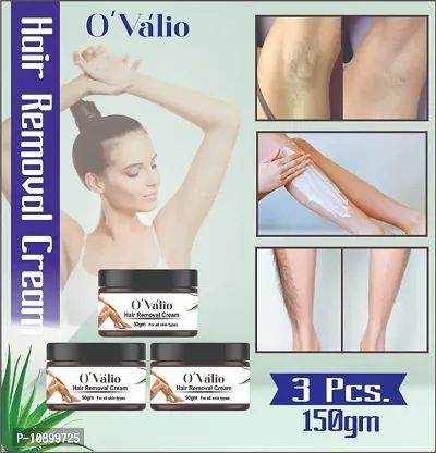 Pure Hair Removal Cream Three in one Use For Cream D-Tan Skin, Removing Hair Cream (50 g)(Pack Of 3)
