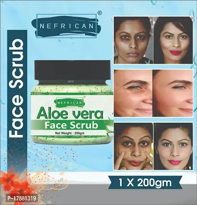 Aloe Vera Face and Body Scrub Promotes Cell Regeneration for Face Scrub (Pack Of 1)(200 gm)-thumb0