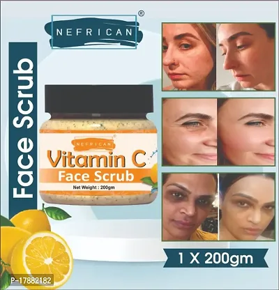 Vitamin C Face Scrub un Acne And Pimples Free Skin Scrub (Pack Of 1) (200 GM)