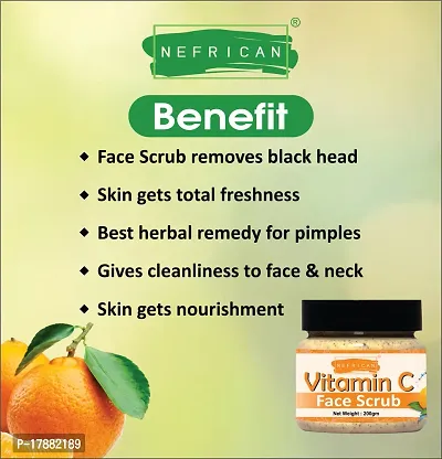 Vitamin C Face Scrub un Acne And Pimples Free Skin Scrub (Pack Of 1) (200 GM)-thumb3