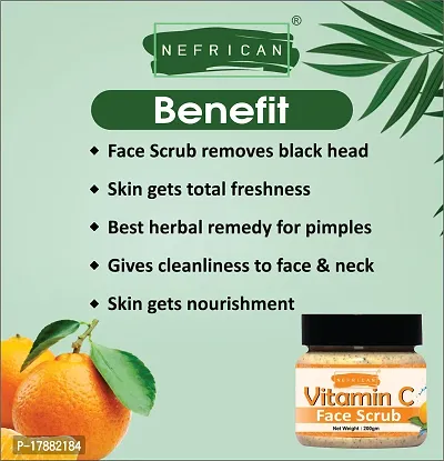 Vitamin C Face Scrub un Acne And Pimples Free Skin Scrub (Pack Of 1) (200 GM)-thumb2