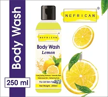 Lemon,Neem,Orange Flavor Glowing Skin  Freshing Lovely Body Shower Gel-thumb1