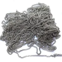 Fashion Accessories Jewellery Latest Handmade Stainless Steel Platinum Silver Necklace Chains for Men Women Design ( 10 Metre)-thumb1