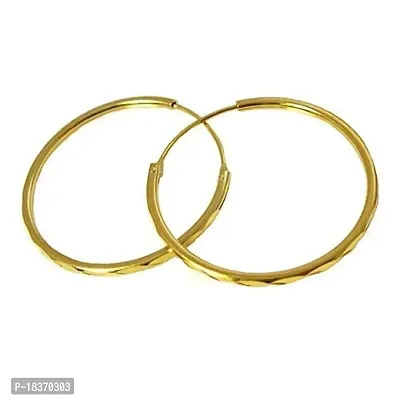 A-One Collection 18 K 1.5 Inch Gold Plated Nose Ring Bali for Women