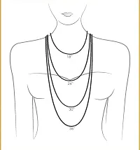 Fashion Accessories Black Micro High Gold Plated Bead Mangalsutra Single Chain Without Pendant for Women (18 Inch)-thumb1