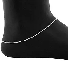 Fashion Accessories Silver Anklet for Women free toering-thumb1