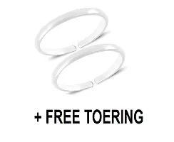 Toe Ring Sterling Silver Abstract Pattern Design Toe Ring Adjustable Jewelry for Women. Set of 2 PCS. (002), Buy 2 Get 1 Free-thumb4