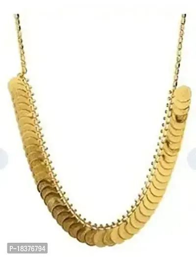 fashion accessories Chain Gold-plated Base Metal Necklace Set for Women  Girls Long Chain-thumb2