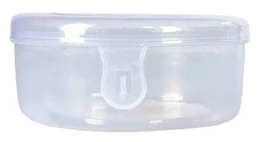 Fashion Accessories Plastic Box Bangles, Circular Storage Boxes Diameter 3.25 inches Height 1.25 inches (Set of 6)-thumb1