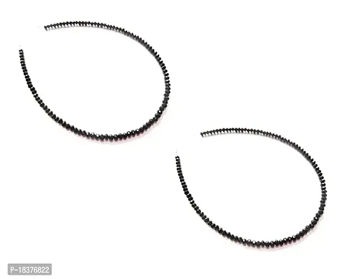 Fashion Accessories Anklet Designer Oxidized Black Beads Silver Latest Traditional Payal Anklet 1 PAIR for Girls-thumb0