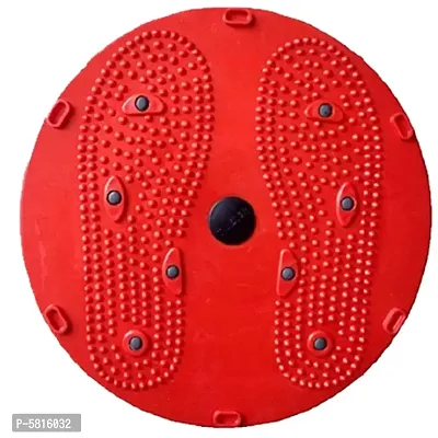 FY Sports 2 in 1 tummy twister cum acupressure mat with magnets for Ab Exerciser  (Red)