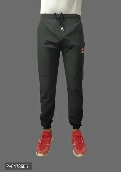 EVOQUE MEN BLACK DRY-FIT TRACK PANT JOGGER