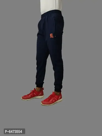 MEN BLUE DRY-FIT TRACK PANT JOGGER-thumb3