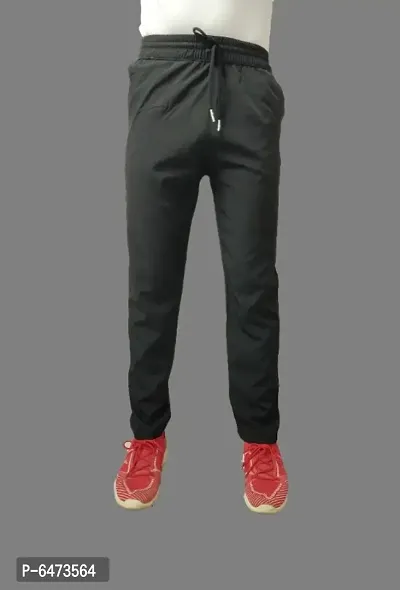 MEN BLACK DRY-FIT TRACK PANT-thumb0