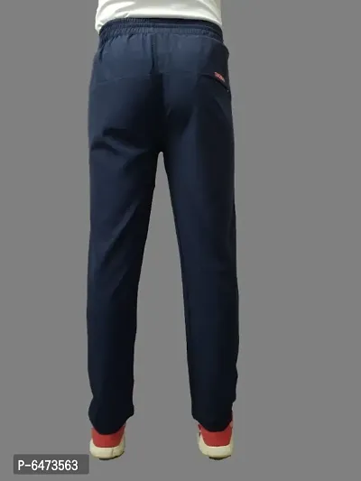 MEN BLUE DRY-FIT TRACK PANT-thumb2