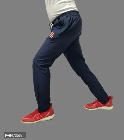 MEN BLUE DRY-FIT TRACK PANT-thumb3