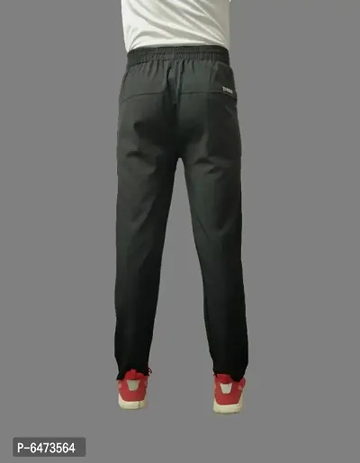 MEN BLACK DRY-FIT TRACK PANT-thumb2