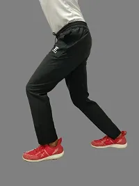 MEN BLACK DRY-FIT TRACK PANT-thumb2