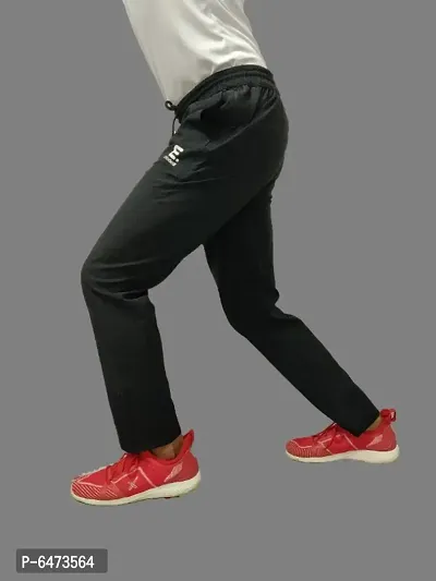 MEN BLACK DRY-FIT TRACK PANT-thumb3