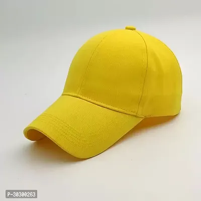 Comfortable and Trendy Caps for Men in  Mustard color Pack of 1-thumb0