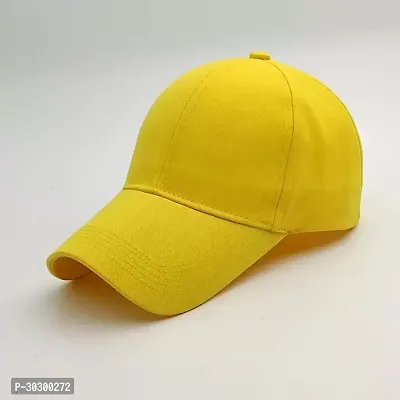 Comfortable and Trendy Caps for Men in  Yellow color Pack of 1-thumb0