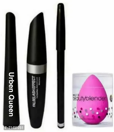 PUFF  COMBO EYE LINER, MASCARA, EYE BROW PENCIL  (4 Items in the set)