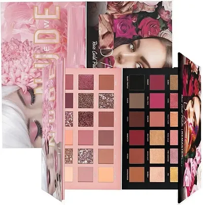 Premium Quality Nude & Rose Gold Edition Eyeshadow Palette Combo