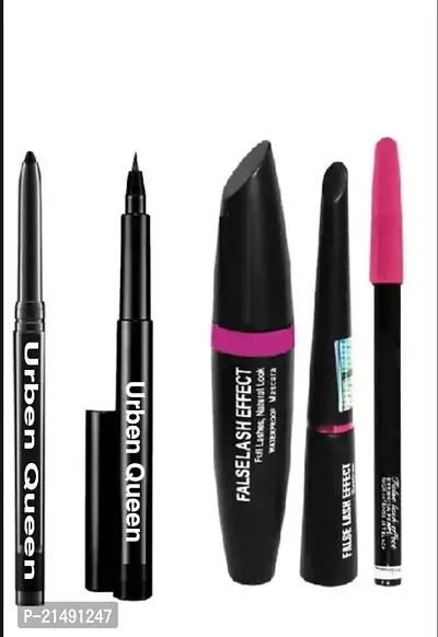 Mascara eyeliner eyebrow pencil pen eyeliner kajal ( 5 items )