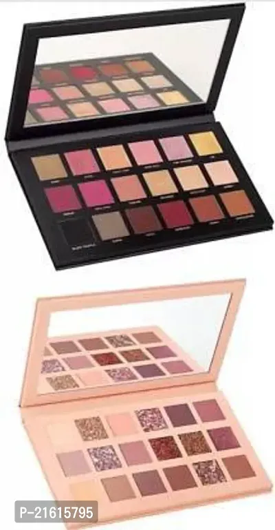 Lorshel Combo Of Nude Eye Shadow Palette And Textured Rose Gold Eyeshadow 48 G (Multicolor)