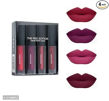 Liquid Matte Minis Lipstick Red Edition (6-ml Pack of 4)-thumb0