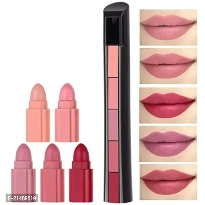 BEAUTY Fabulous 5 in 1 Matte Finish Lipstick (Nude Edition)