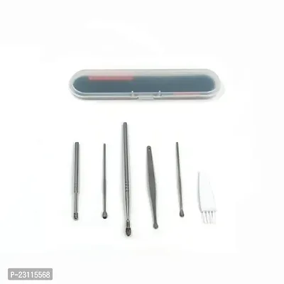 dust 6Pcs Earwax Removal Kit | Ear Cleansing Tool Set | Ear Curette Ear Wax Remover Tool