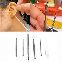 dust 6Pcs Earwax Removal Kit | Ear Cleansing Tool Set | Ear Curette Ear Wax Remover Tool-thumb2