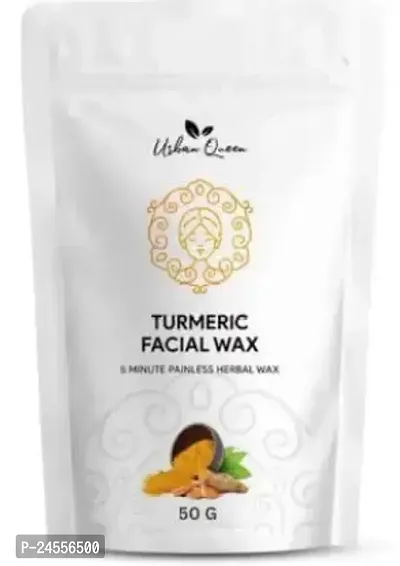 TURMERIC FACIAL WAX - 5 MIN PAINLESS HERBAL POWDER Wax Powder  (50 g)-thumb0