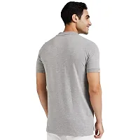 Comfortable Grey Polyester Polos For Men-thumb3