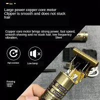 Syska Golden Trimmer Electric Cordless Wet Dry Face Brush Rotary Shaver, Trimmer for Men for Beard, Nose, Hair-thumb3