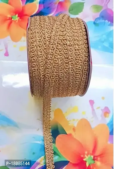 Elegant Golden Fabric For Women-thumb0