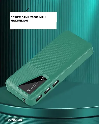 Maximilion 20000 mAh Power Bank (8W, Normal Charging) (White,Lithium Ion ) H41 GREEN 2.0-thumb0