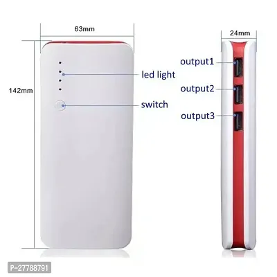 Maximilion 20000Mah  side Red power bank 3usb_fast charging 2.0