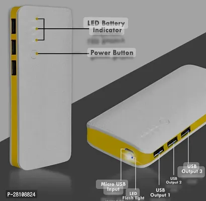 Maximilion 20000Mah  Intex_yellow power bank 3usb