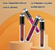 4 matte liquid lipstick (waterproof and smudge proof)-thumb2