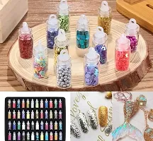 Glitter Set of Nail Decoration - set of 48 bottles-thumb1