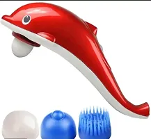 Dolphin Handheld Body Massager for Pain Relief with Powerful Vibration(PACK OF 1)-thumb2